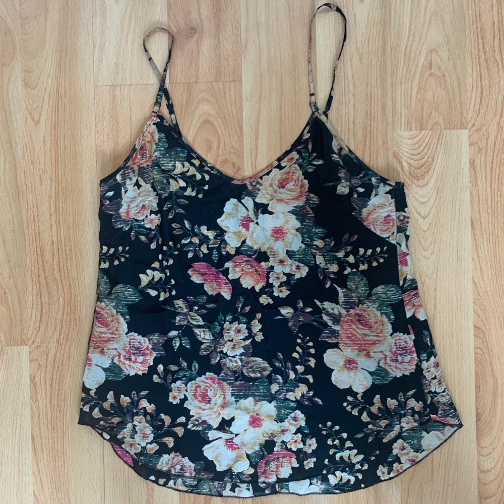 Aritzia Wilfred Silk Floral Camisole Blouse